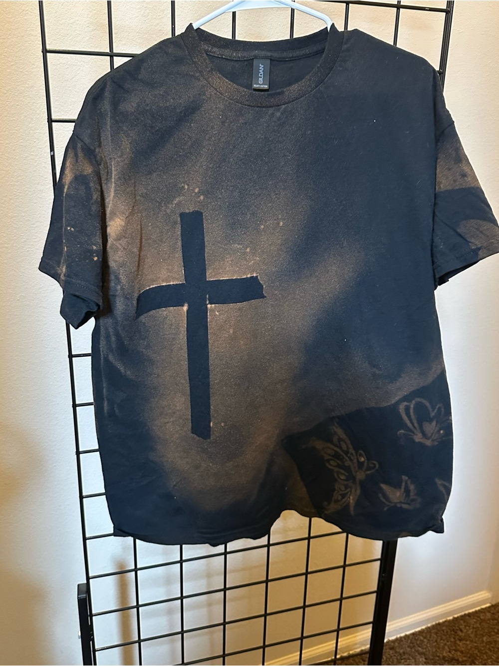 Hand Bleach Dyed XL Tee